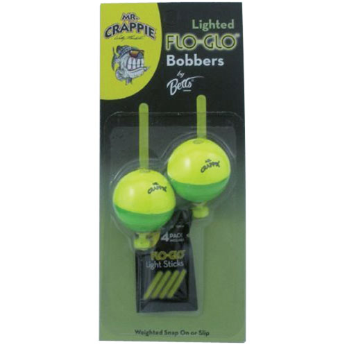 MR CRAPPIE FLO-GLO LIGHTED FLOATS 2 PK    NEW 