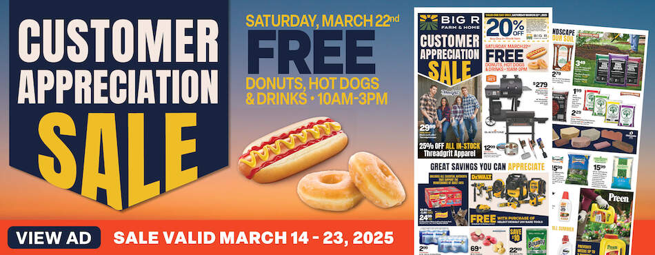 Customer Appreciation Sale 2025
