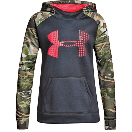 girls under armour camo hoodie