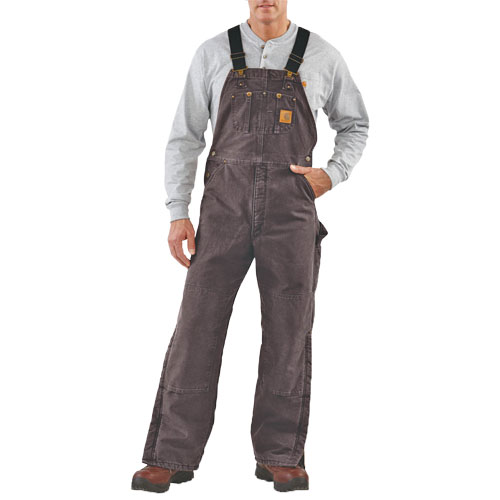 Men's Quilted Duck Bib Overalls